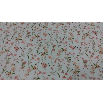 Bavlnená látka JARDINS C pink šírka 150 cm