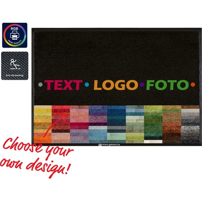 GDmatsEU GD900 ColorStar logo rohož 10 mm vlas, 2 cm gumový okraj 115 x 85 cm