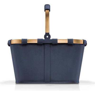 Reisenthel carrybag midnight gold - Stable shopping basket with plenty of storage space and practical inner pocket - Elegant and water-repellent design - BK4126