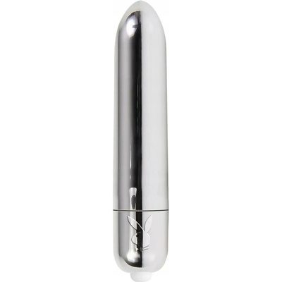 PLAYBOY BULLET MINI VIBRÁTOREK NA BATERIE STŘÍBRNÁ BARVA