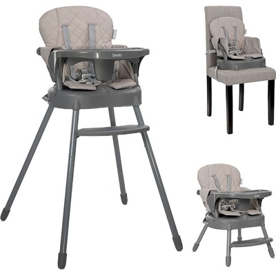 Lorelli Столче за хранене 3 в 1 Lorelli - Siesta, Beige Leather (10100532507)