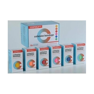 CoPoly Obinadlo elast. 5 cm x 4,5 m MIX 6 ks