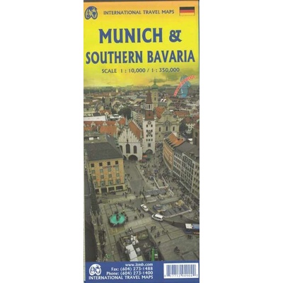 mapa Bavaria & Munich 1:500 t., 1:10 t. voděodolná ITM