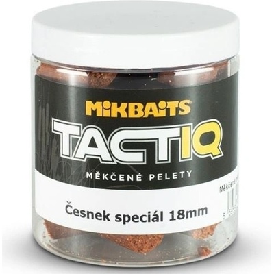 Mikbaits Měkčené Pelety TactiQ 250ml 18mm cesnak Speciál