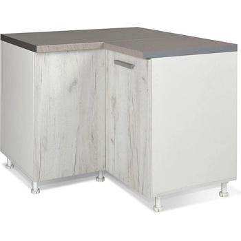 Matis Кухненски шкаф ъглов долен in du 2k снежен дъб