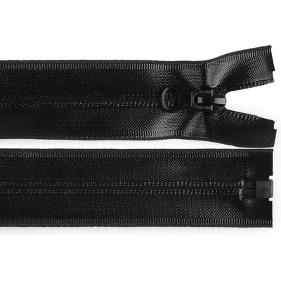 Voděodolný zip No 7 délka 85 cm spirálový, malé, 332 černá