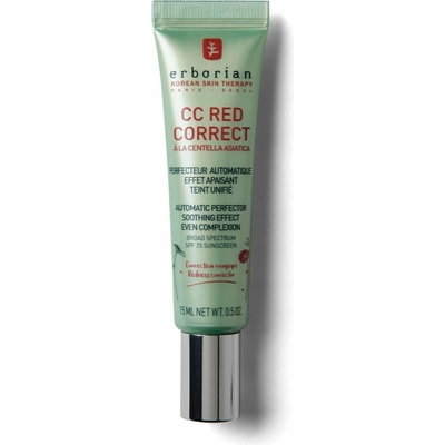 Erborian CC Red Correct Automatic Perfector SPF25 cc krém pro neutralizaci zarudnutí pleti 15 ml