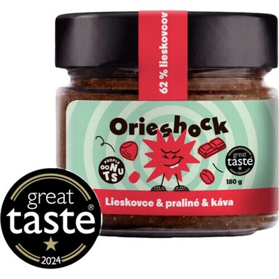 Prom-In Orieshock Kávový lieskovce-praliné-káva 180 g