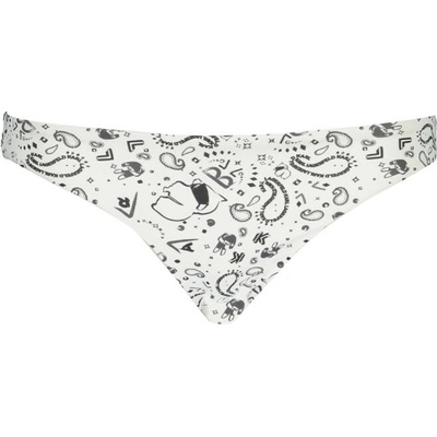 Karl Lagerfeld Beachwear perfektné dámske plavky spodný diel biela