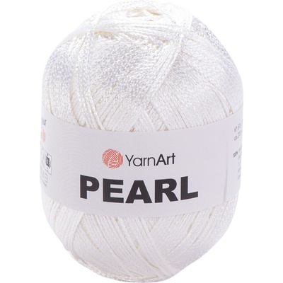 YARNART Pearl 106 White Плетива прежда (Pearl 106)