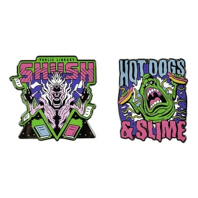 Ghostbusters Znake (Shush/Slime) Pin Badges