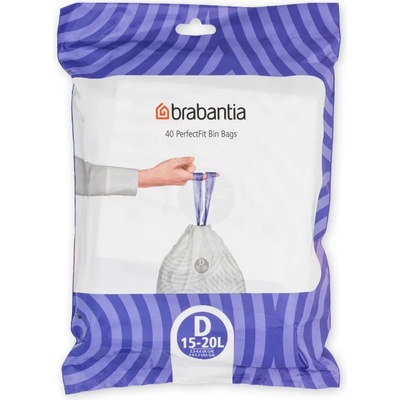 Brabantia Торби за боклук D PERFECTFIT 15-20 л, 40 бр. , Brabantia (BRAB138164)