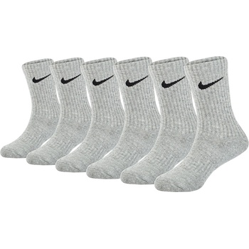 Image 1 of Nike Детски чорапи Nike 6Pk Dri-Fit Crew Sock Childs - Dark Grey Heather