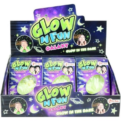 Teddies Hvězdy 24ks svítící ve tmě plast 6cm v krabičce 24ks v boxu