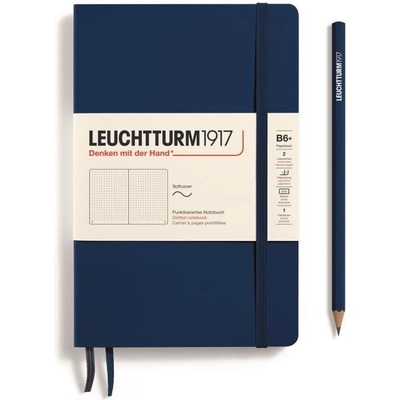 Leuchtturm1917 Zápisník Navy Softcover B6+ tečkovaný – Zboží Dáma