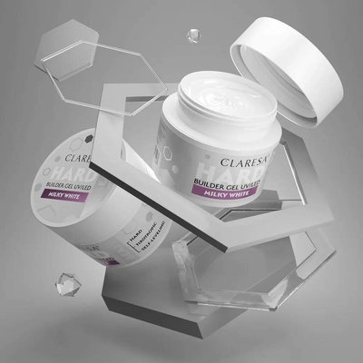 Claresa Hard Easy konstrukční gel milky white 45 g