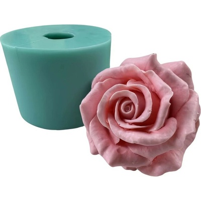 Silikonová forma na mýdlo a svíčku 3D růže XVII.