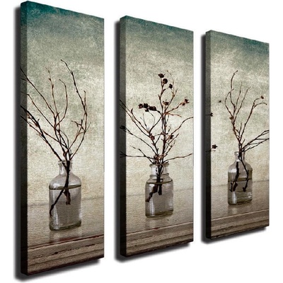 3-dielny nástenný obraz na plátne Vases