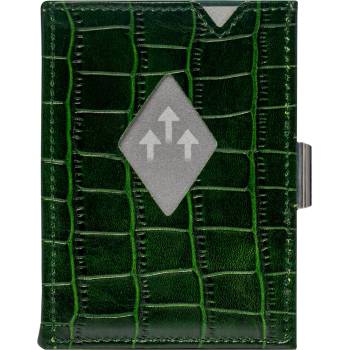 Exentri kožená peňaženka kajman rfid zelená