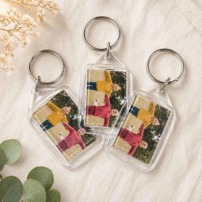 Art Gift Пластмасов ключодържател със снимка - 3 броя в комплект