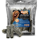 Uniq Pets Dog Snacks Sea & Harvest Fish Skin Sticks - лакомства за кучета от 100% рибена кожа, 500 г