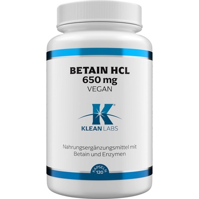 KLEAN LABS Betaine HCl vegan - 120 капсули