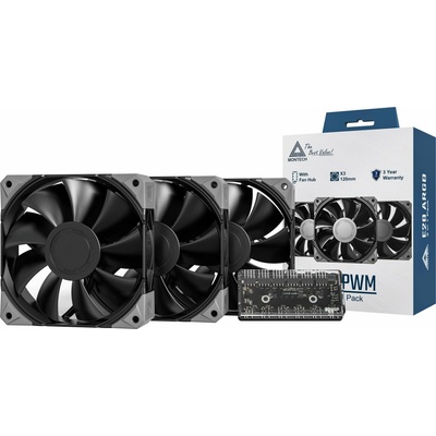 Montech E28 PWM 3 in 1 Pack Black
