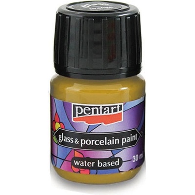 Pentart Farba na sklo a porcelán zlatá 30 ml