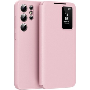 Techsuit Калъф за Samsung Galaxy S25 Ultra - SmartView Series - Розов