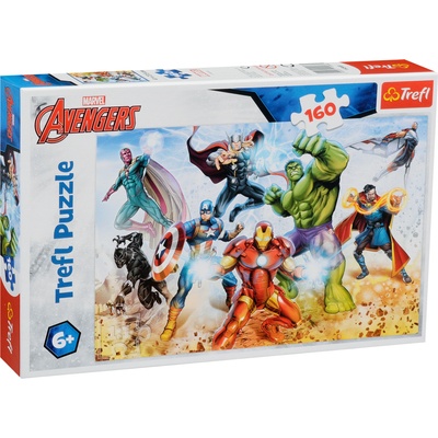 Trefl Пъзел Trefl от 160 части - Отмъстителите, Да спасим света (15368)