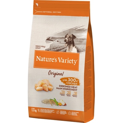 Nature's Variety original mini Adult Dog s kuracím 1,5 kg
