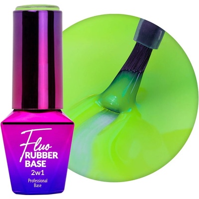 Molly Lac Rubber Base 2v1 Fluo Lime Mojito 3 10 ml