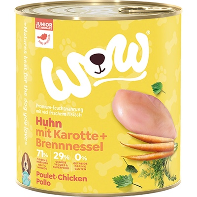 WOW Junior Kuřecí s karotkou 800 g