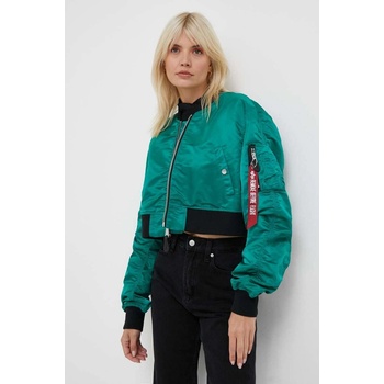 Alpha Industries Яке Alpha Industries MA-1 BOXY WMN в зелено преходен модел (136008.668)