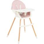 KikkaBoo Стол за хранене 2в1 KikkaBoo - Nutri Wood, Pink (31004010119)