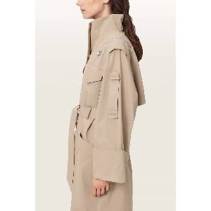 AllSaints тренч дамски с памук CLAYTON (W003OF)