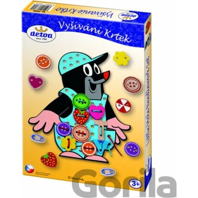 Bonaparte Vyšívání Krtek dřevo 26 ks