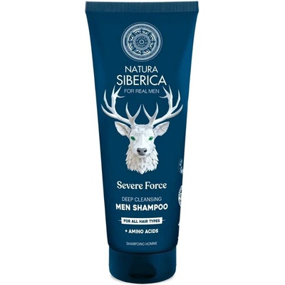 Natura Siberica Men Hloubkově čisticí šampon Jedinečná moc Pro všechny typy vlasů 200 ml