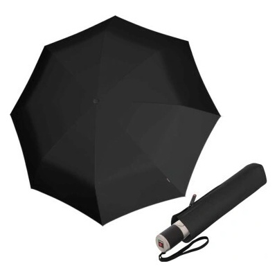 Knirps Knirps Chrome Matt Duomatic elegantný dáždnik black