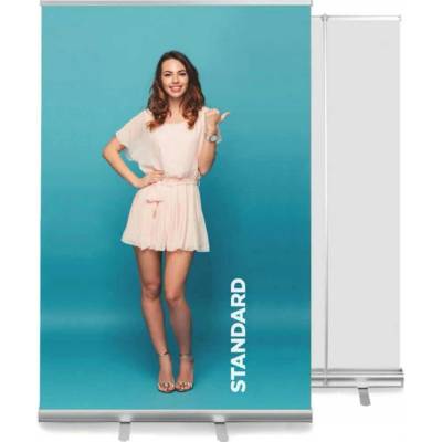 A-Z Reklama CZ Roll Up Standard 150 × 200 cm konstrukce bez banneru stříbrná