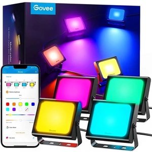 Govee WiFi RGBICWW LED Външни Прожектори Govee Flood Lights - 4бр Комплект - 55014