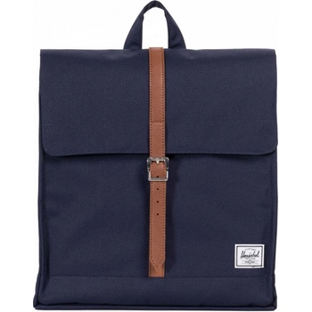Herschel supply city mid volume 13 navy tan synthetic leather 11 l