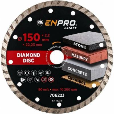 Kotouč diamantový turbo Ø 150 x 22.2 mm, ENPRO Limit