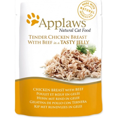 Applaws kura a hovädzie v žele 70 g