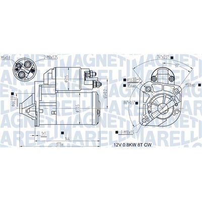Startér MAGNETI MARELLI 063721442010