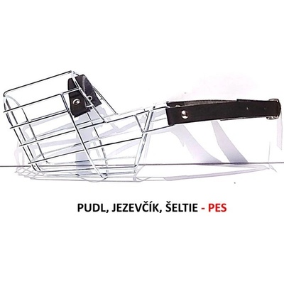 Mr. Rozchov Náhubek kovový Pudl Jezevčík Šeltie pes