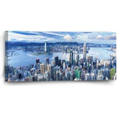Sablio Obraz Město s mrakodrapy - 110x50 cm