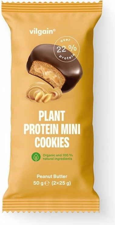 Vilgain Plant Protein Mini Cookies arašídové máslo 50 g
