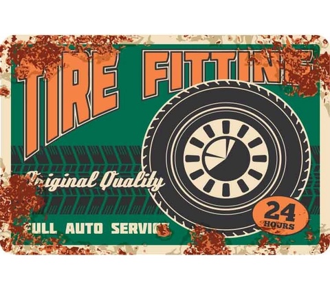 Ceduľa Tire Fitting