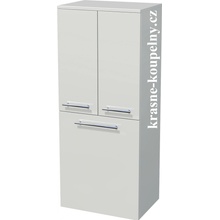 Intedoor střední skříň s košem na prádlo,2 dveře, UNI SS 122/50 2D K 99 Dub Thermo černohnědý